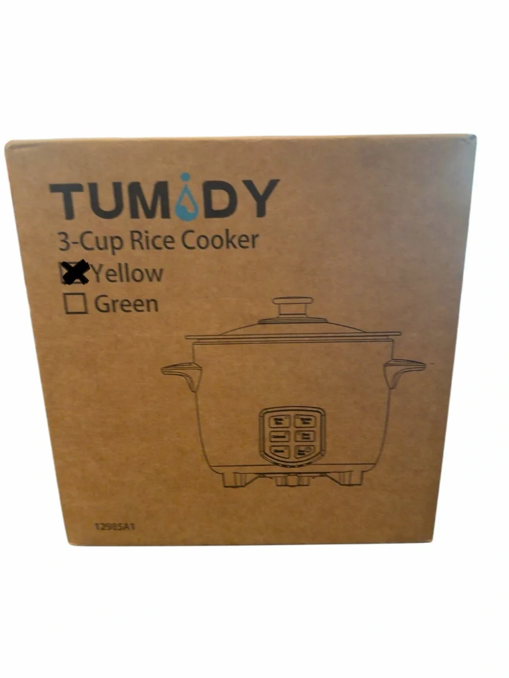 NEW Tumidy 3-Cup Digital Rice Cooker & Food Steamer | Compact Multi-Cooker
